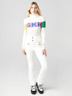 Perfect Moment Women's Ski Sweater II 19 Perfect Moment Women's Ski Sweater II -Saintbernard Shop W3136xSNOWWHITEPEACHPINKRAINBOWxAlt1 20626075