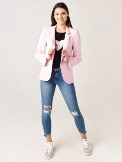 Zadig & Voltaire Women's Very Crepe Blazer -Saintbernard Shop WJCA0206FxROSExAlt5 28679073