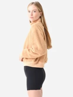 Beyond Yoga Women's Brave The Elements Sherpa Bomber -Saintbernard Shop WS2190xBUTTERSCOTCHxAlt3 80152043