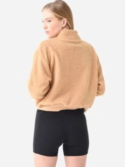 Beyond Yoga Women's Brave The Elements Sherpa Bomber -Saintbernard Shop WS2190xBUTTERSCOTCHxAlt4 80152044