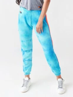 Aviator Nation Women's Hand Dyed 5 Stripe Sweatpant