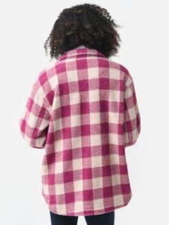 Z Supply Women's Plaid Check Tucker Jacket -Saintbernard Shop ZJ224576xBERRYxAlt4 82310556