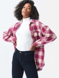 Z Supply Women's Plaid Check Tucker Jacket