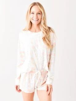 Z Supply Women's Organic Groovy Tie-Dye Long Sleeve Top