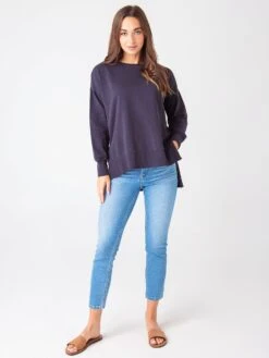 Z Supply Women's Layer Up Sweatshirt -Saintbernard Shop ZLT213116xWASHEDBLACKxAlt1 43526775