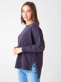 Z Supply Women's Layer Up Sweatshirt -Saintbernard Shop ZLT213116xWASHEDBLACKxAlt2 43526777