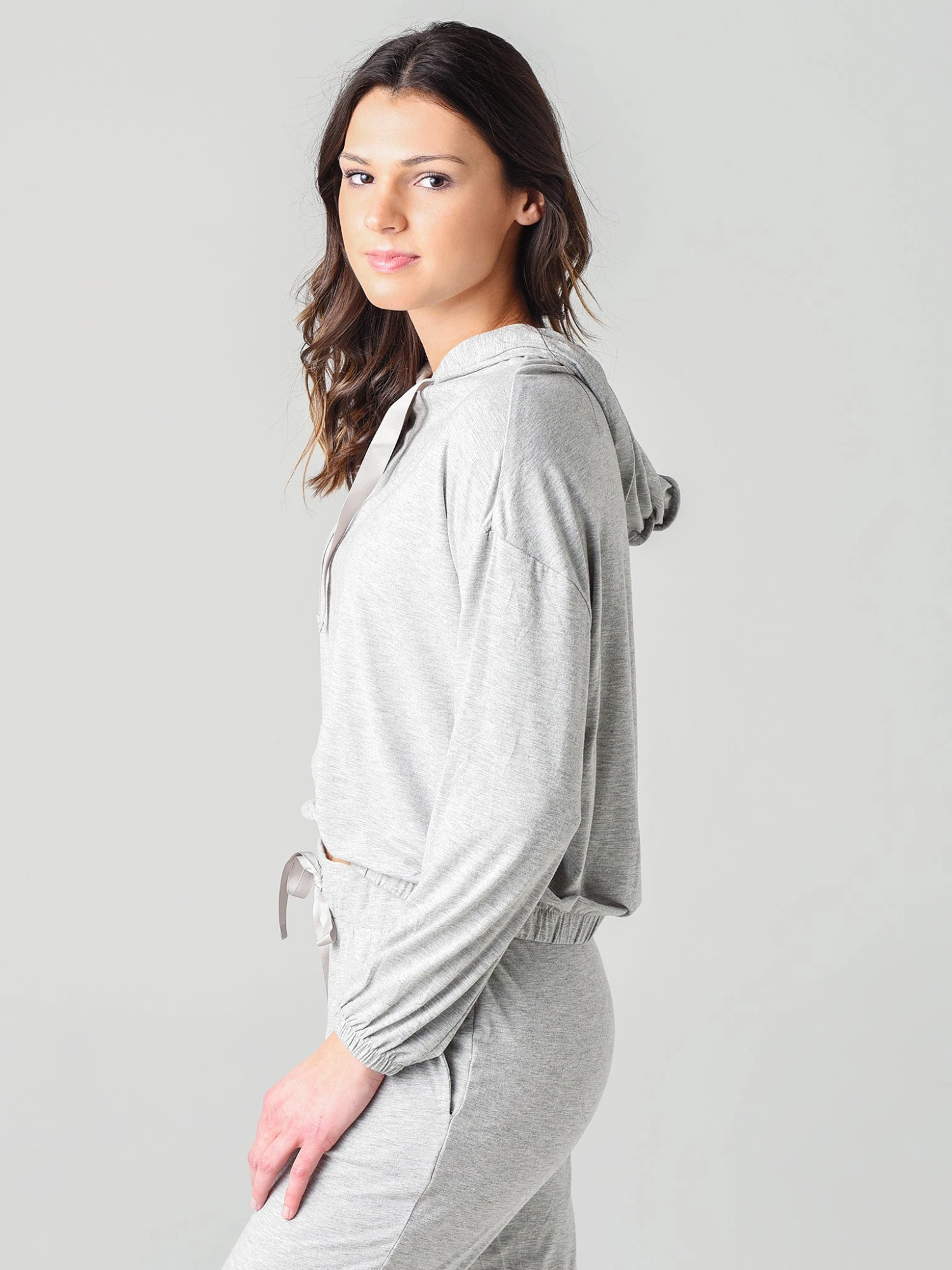Z Supply Women's Sonya Whisper Jersey Hoodie 4 Z Supply Women's Sonya Whisper Jersey Hoodie - Image 2