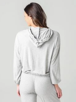 Z Supply Women's Sonya Whisper Jersey Hoodie 8 Z Supply Women's Sonya Whisper Jersey Hoodie -Saintbernard Shop ZT204835xHEATHERGREYxAlt2 20899715