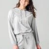 Z Supply Women's Sonya Whisper Jersey Hoodie