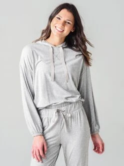 Z Supply Women's Sonya Whisper Jersey Hoodie