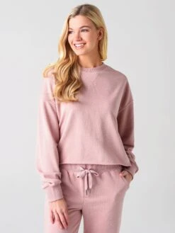 Z Supply Women's Izzy Loop Terry Pullover -Saintbernard Shop ZT211289xPINKBLOSSOMxPrimary 26354246