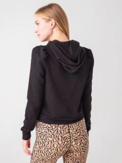 Z Supply Women's Logan Puff Sleeve Hoodie 13 Z Supply Women's Logan Puff Sleeve Hoodie -Saintbernard Shop ZT211710xBLACKxAlt3 43175596