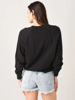 Z Supply Women's Billie Classic Sweatshirt -Saintbernard Shop ZT211713xBLACKxAlt3 28674289