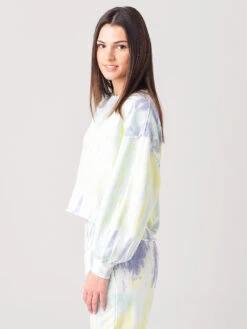 Z Supply Women's Tempest Sorbet Skies Tie-Dye Pullover -Saintbernard Shop ZT212584xLAVENDERGREYxAlt2 35056334