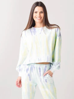 Z Supply Women's Tempest Sorbet Skies Tie-Dye Pullover