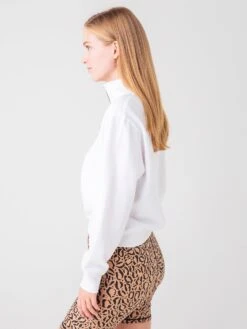 Z Supply Women's Half-Zip Sweatshirt 30 Z Supply Women's Half-Zip Sweatshirt -Saintbernard Shop ZT213317xWHITExAlt2 43176003