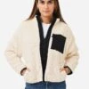 Z Supply Women's On-The-Go Reversible Quilted Sherpa Jacket