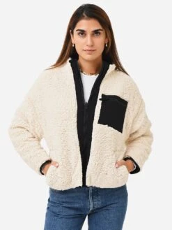 Z Supply Women's On-The-Go Reversible Quilted Sherpa Jacket