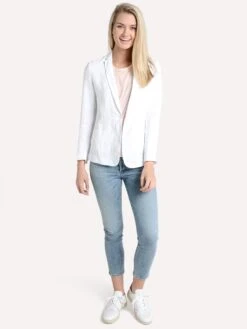 Hartford Women's Linen Violinist Jacket 9 Hartford Women's Linen Violinist Jacket -Saintbernard Shop arvd604 whitealt3