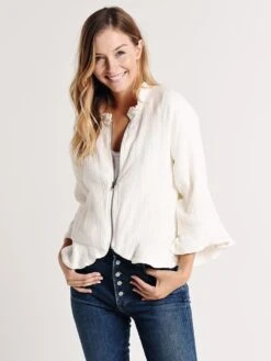 Cupcakes And Cashmere Franklin Jacket -Saintbernard Shop ci302575 oatmealalt2