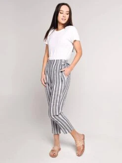 Everly Stripe Trousers -Saintbernard Shop ep3786 navyalt3
