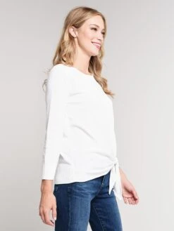 Brochu Walker The Mya Tie Pullover 9 Brochu Walker The Mya Tie Pullover -Saintbernard Shop fsm2478 parchmentwhitealt1