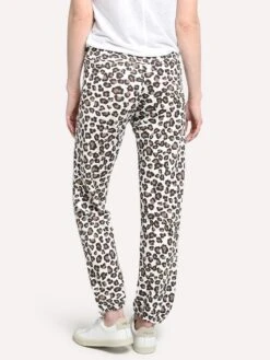 Monrow Women's Leopard Vintage Sweats -Saintbernard Shop hb006 168 naturalalt2
