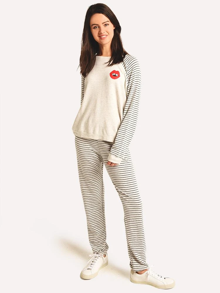 Monrow Pinstripe Love Sweats 7 Monrow Pinstripe Love Sweats - Image 5