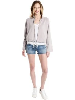 Monrow Boxy Track Jacket 11 Monrow Boxy Track Jacket -Saintbernard Shop hj0146 dovegreyalt3