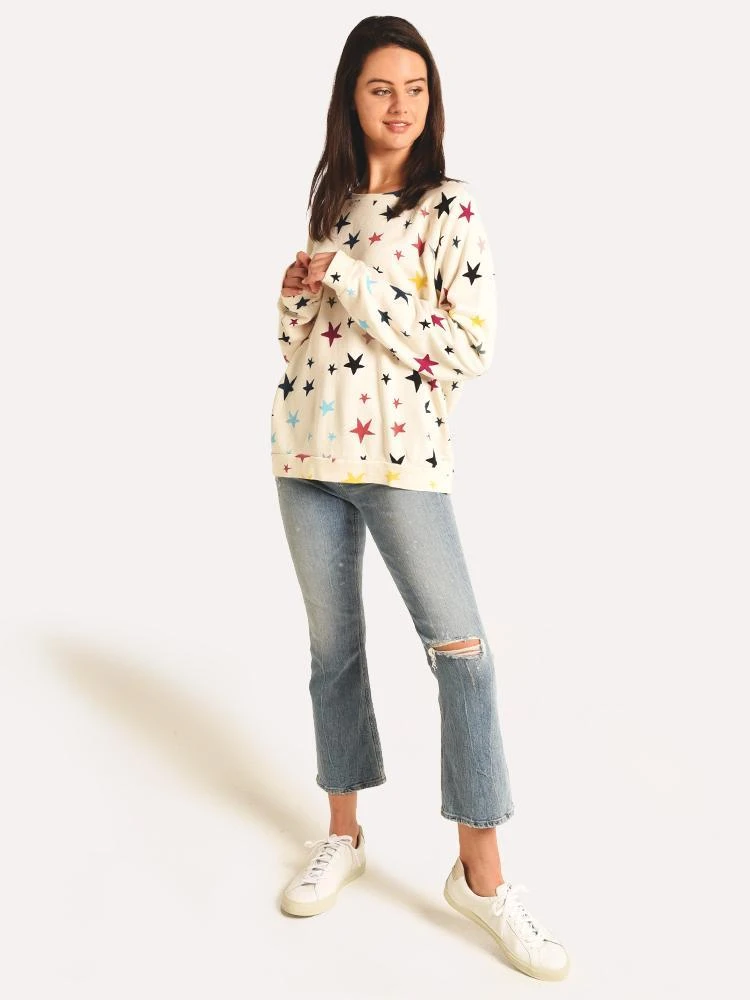 Monrow Falling Stars Oversized Raglan Sweatshirt 7 Monrow Falling Stars Oversized Raglan Sweatshirt - Image 5