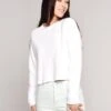 Monrow Mesh Back Sweatshirt 1 Monrow Mesh Back Sweatshirt -Saintbernard Shop ht0586 white