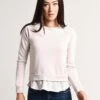 Monrow Double Layer Raglan Sweatshirt -Saintbernard Shop ht0689 dustyrose