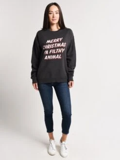 Charlie Southern Merry Christmas SS Pepper Sweatshirt 11 Charlie Southern Merry Christmas SS Pepper Sweatshirt -Saintbernard Shop merrychristmassspepper greyalt3