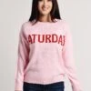 English Weekday Motif Sweatshirt -Saintbernard Shop mk536t candypink b0f1035c 7159 437d ae0e 90ecafa32036