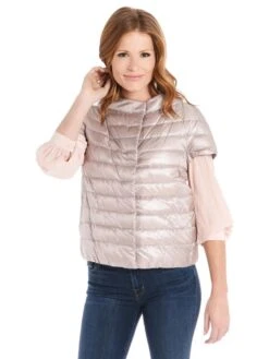 Herno Women's Classic Nylon Cap Sleeve Jacket