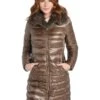 Herno Long Fitted Nylon Coat With Big Fox Collar -Saintbernard Shop p10650d 12017 2700bronze