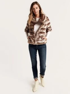 Herno Crystal Velvet Short Sleeve Jacket -Saintbernard Shop p10862d 15019 goldalt1