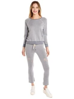 N:Philanthropy Nikkita Deconstructed Sweatpant -Saintbernard Shop pa519tcr00 washedindigoalt3