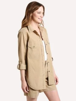 Brochu Walker The Ivan Shirt Jacket -Saintbernard Shop tcg2765 khakialt1
