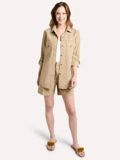 Brochu Walker The Ivan Shirt Jacket -Saintbernard Shop tcg2765 khakialt3