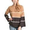 THML Stripe Bell Sleeve Sweater