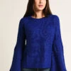 THML Bell Sleeve Sweater -Saintbernard Shop tmk780 blue 4b4ee7d7 238c 4c2d aec3 b9ab604639c5