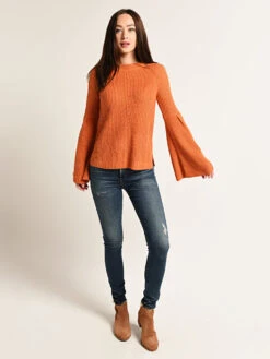 THML Bell Sleeve Sweater -Saintbernard Shop tmk780 rustalt1
