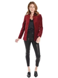Zadig & Voltaire Volly Velours Blazer -Saintbernard Shop wfcp0204f grenatalt3
