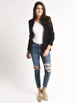 Zadig & Voltaire Volly Stripes -Saintbernard Shop wgca0212f noiralt1